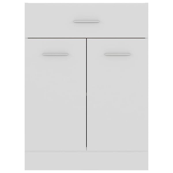VIDAXL - vidaXL Armoire de plancher à tiroir "Lyon" Blanc - large