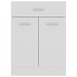 VIDAXL - vidaXL Armoire de plancher à tiroir "Lyon" Blanc - vignette