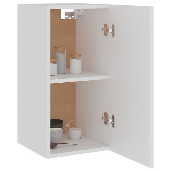 VIDAXL - vidaXL Armoire suspendue "Lyon" Blanc 29,5x31x60 cm Bois d'ingénierie - large