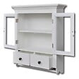VIDAXL - vidaXL Placard mural de cuisine avec porte en verre Bois blanc - vignette