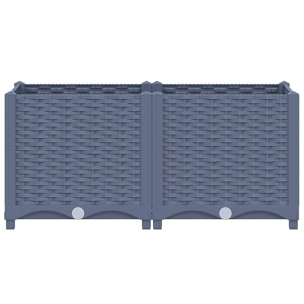 VIDAXL - vidaXL Lit surélevé 80x40x38 cm Polypropylène - large