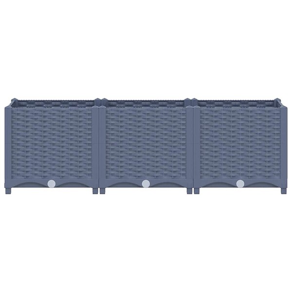 VIDAXL - vidaXL Lit surélevé 120x40x38 cm Polypropylène - large