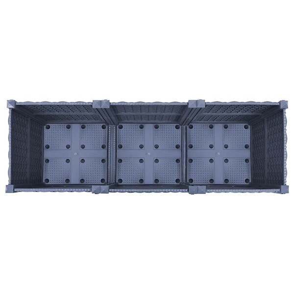 VIDAXL - vidaXL Lit surélevé 120x40x38 cm Polypropylène - large