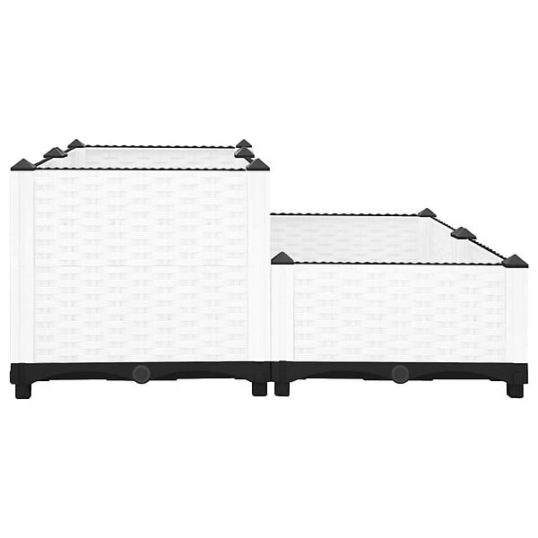 VIDAXL - vidaXL Lit surélevé 80x80x38 cm Polypropylène - large