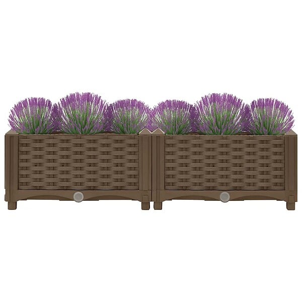 VIDAXL - vidaXL Lit surélevé 80x40x23 cm Polypropylène - large