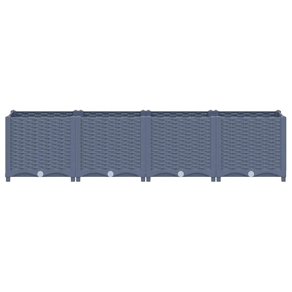 VIDAXL - vidaXL Lit surélevé 160x40x38 cm Polypropylène - large