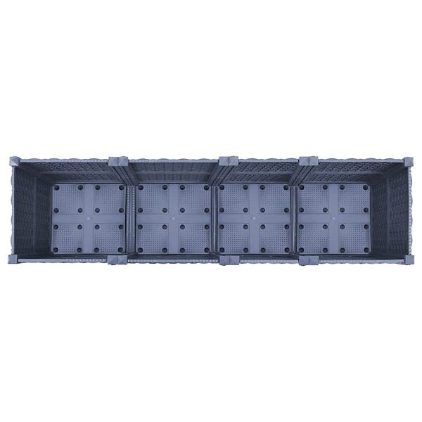 VIDAXL - vidaXL Lit surélevé 160x40x38 cm Polypropylène - large