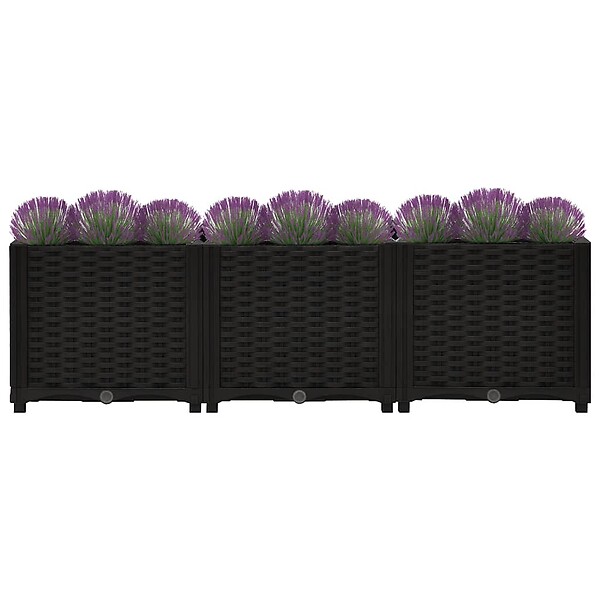 VIDAXL - vidaXL Lit surélevé 120x40x38 cm Polypropylène - large