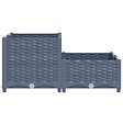 VIDAXL - vidaXL Lit surélevé 80x80x38 cm Polypropylène - vignette