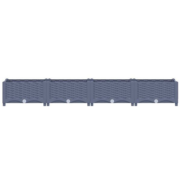 VIDAXL - vidaXL Lit surélevé 160x40x23 cm Polypropylène - large