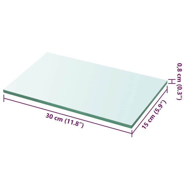 VIDAXL - vidaXL Panneau d’Etagère Verre Tablette Plaque Armoire Paroi à Lattes Maison - large