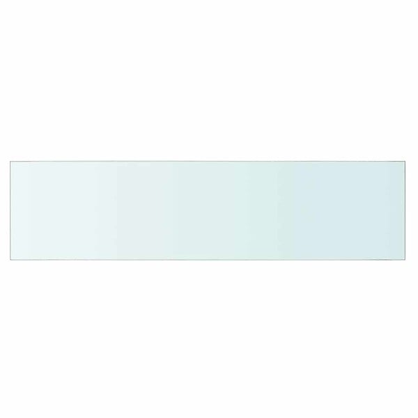 VIDAXL - vidaXL 2x Panneaux d'Etagère Panneau de Rechange de Armoire Paroi à Lattes Salle d'Exposition Maison Magasin Durable Verre Transparent 80x20 cm - large