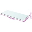 VIDAXL - vidaXL Panneau pour étagère de salon chambre Verre transparent 70 x 30 cm - vignette