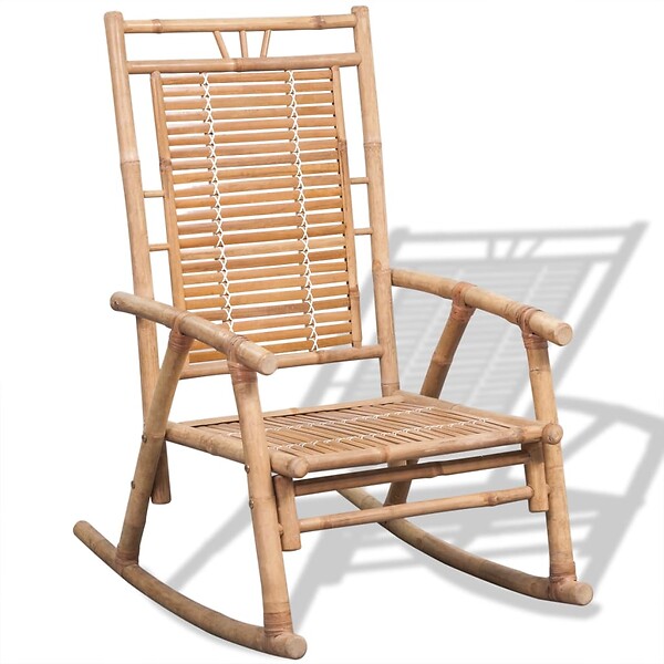 VIDAXL - vidaXL Chaise à  bascule en bambou - large