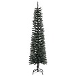 VIDAXL - vidaXL Sapin de Noël artificiel mince avec support Vert 180 cm PVC - vignette
