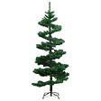 VIDAXL - vidaXL Arbre de Noël hélicoïdal pré-éclairé et support vert 150 cm PVC - vignette