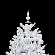 VIDAXL - vidaXL Arbre de Noël neigeux avec base de parapluie Blanc 170 cm - vignette