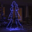 VIDAXL - vidaXL Arbre de Noël cône 200 LED d'intérieur/d'extérieur 98x150 cm - vignette