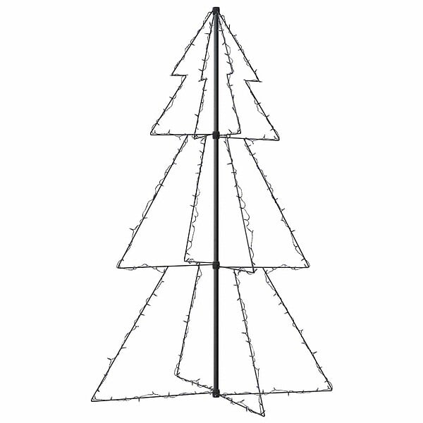 VIDAXL - vidaXL Arbre de Noël cône 200 LED d'intérieur/d'extérieur 98x150 cm - large