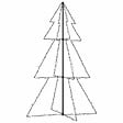 VIDAXL - vidaXL Arbre de Noël cône 200 LED d'intérieur/d'extérieur 98x150 cm - vignette