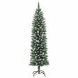 VIDAXL - vidaXL Sapin de Noël artificiel mince avec support 180 cm PVC - vignette