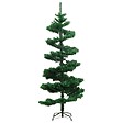 VIDAXL - vidaXL Arbre de Noël hélicoïdal pré-éclairé et support vert 180 cm PVC - vignette