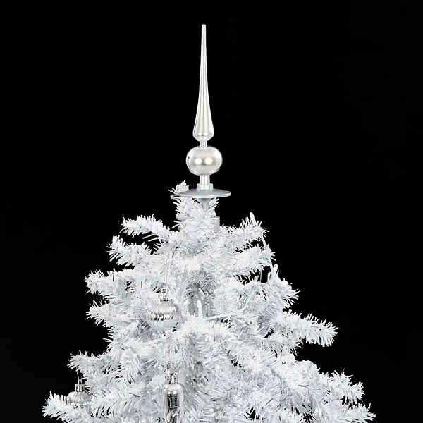 VIDAXL - vidaXL Arbre de Noël neigeux avec base de parapluie Blanc 140 cm - large