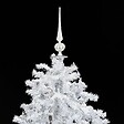 VIDAXL - vidaXL Arbre de Noël neigeux avec base de parapluie Blanc 140 cm - vignette