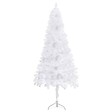 VIDAXL - vidaXL Sapin de Noël artificiel d'angle Blanc 240 cm PVC - vignette