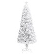 VIDAXL - vidaXL Arbre de Noël artificiel pré-éclairé blanc 240 cm fibre optique - vignette