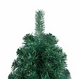VIDAXL - vidaXL Demi-arbre de Noël artificiel pré-éclairé et boules vert 150 cm - vignette