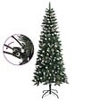 VIDAXL - vidaXL Sapin de Noël artificiel avec support Vert 210 cm PVC - vignette