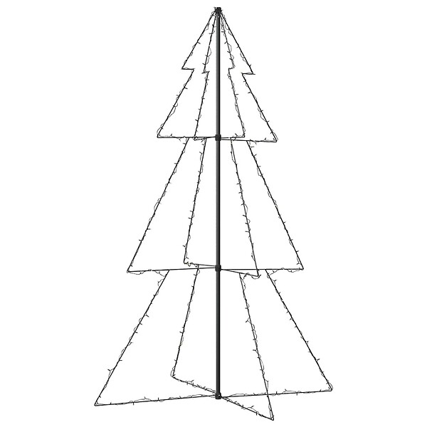 VIDAXL - vidaXL Arbre de Noël cône 240 LED d'intérieur/d'extérieur 118x180 cm - large