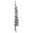 VIDAXL - vidaXL Demi sapin de Noël artificiel mince avec neige floquée 150 cm - vignette