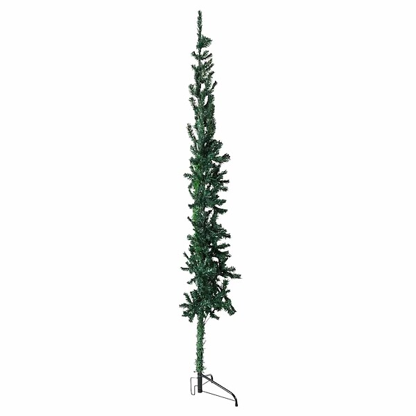VIDAXL - vidaXL Demi sapin de Noël artificiel mince avec support Vert 180 cm - large