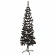 VIDAXL - vidaXL Sapin de Noël étroit Noir 150 cm - vignette