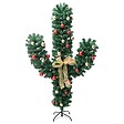VIDAXL - vidaXL Cactus de Noël avec support et LED Vert 150 cm PVC - vignette
