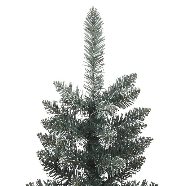 VIDAXL - vidaXL Sapin de Noël artificiel mince avec support Vert 240 cm PVC - large
