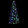 VIDAXL - vidaXL Sapin de Noël et flocons de neige LED Noir 240 cm Fibre optique - vignette