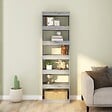 VIDAXL - vidaXL Bibliothèque/Séparateur de pièce Sonoma gris 60x30x198 cm - vignette
