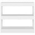 VIDAXL - vidaXL Bibliothèque/Séparateur de pièce Blanc 80x30x72 cm - vignette