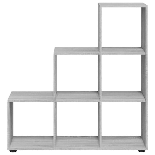 VIDAXL - vidaXL Bibliothèque escalier Sonoma gris 107 cm Bois d'ingénierie - large