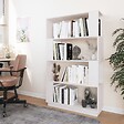 VIDAXL - vidaXL Bibliothèque/Séparateur de pièce Blanc 80x25x132 cm Pin massif - vignette