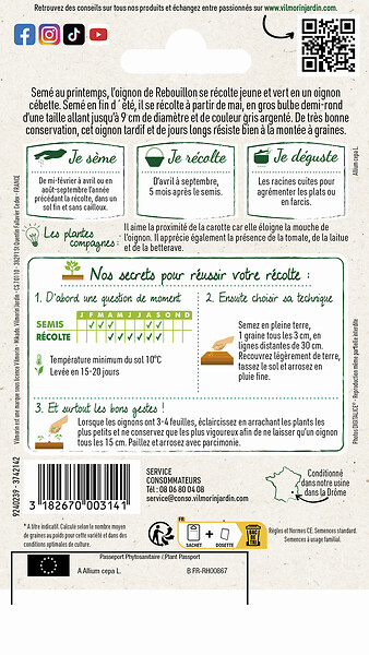 VILMORIN - Oignon rebouillon vilmorin - large