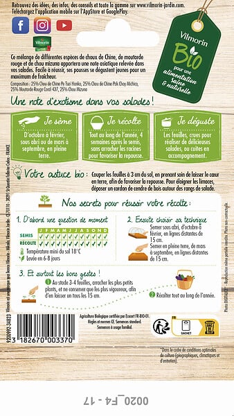 VILMORIN - Melange asiatique de jeunes pousses bio vilmorin - large