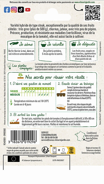 VILMORIN - Tomate côtelée Buffalosteack HF1 vilmorin - large
