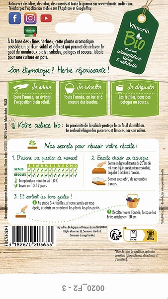 VILMORIN - Cerfeuil commun bio Vilmorin - large