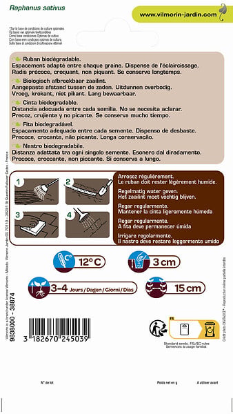 VILMORIN - Radis fluo hf1 5M - large