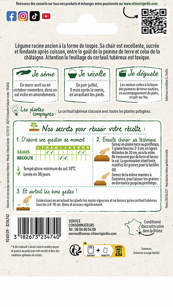 VILMORIN - Cerfeuil Tubéreux Vilmorin - large