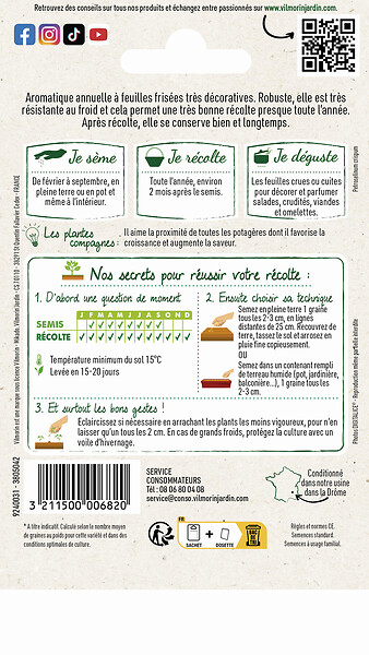 VILMORIN - Persil frisé verbo - large